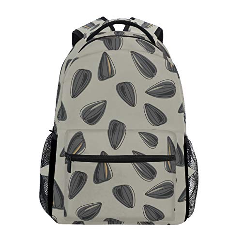 ColourLife Mochila escolar, desenho, sementes de girassol, bolsa para notebook, para homens, mulhere