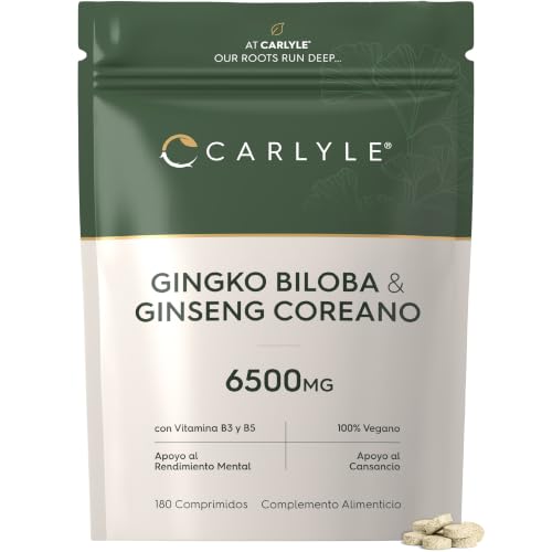Ginkgo Biloba + Ginseng 6500mg - Alta Potencia