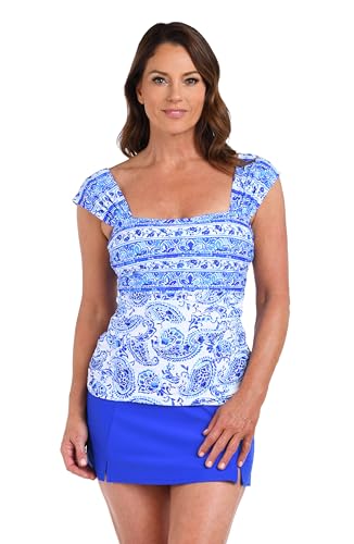 Maxine of Hollywood Women's Cap Sleeve Tankini Swimsuit Top