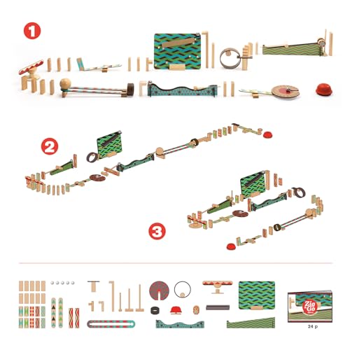 DJECO Zig & Go Big Boum Wall Set de Construcción 48 piezas miniatura 2