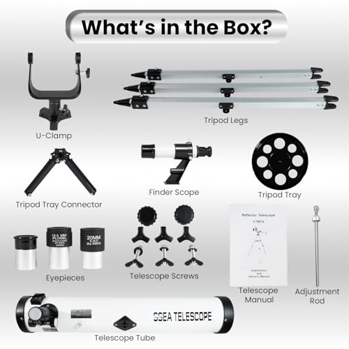 Image of Mod 70076 Reflector Astronomical Telescope- HD Precise Optics -(with Full Size Stand-for) All -Multi Power Enhance Optics Aperture Modal 70076 mm with Bag