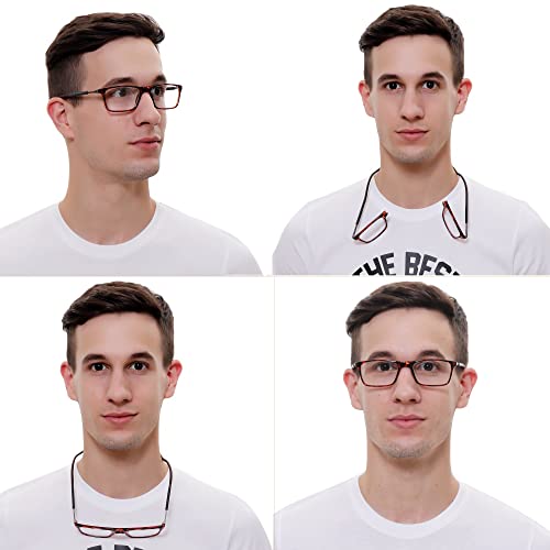 Image of EYEWEAR Magnetic Detachable Square Spectacles for Men & Women | Medium Size | Zero Power | Dummy Lens | Trendy Design, Comfortable Fit