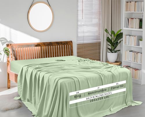 Utopia Bedding, Flat Sheet King Size, OEKO-TEX Certified, Easy Care Soft Brushed Polyester, Microfiber Fabric, Wrinkle - Image 2