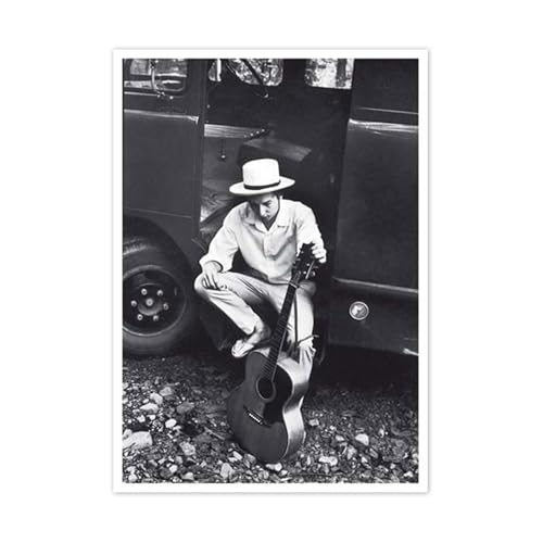 modern times Postkarte SCHWARZ-WEISS - Motiv: BOB DYLAN, Anlass: Fotografie International, Künstler/Verlag NEWS © LANDY, Elliott, Größe: A6