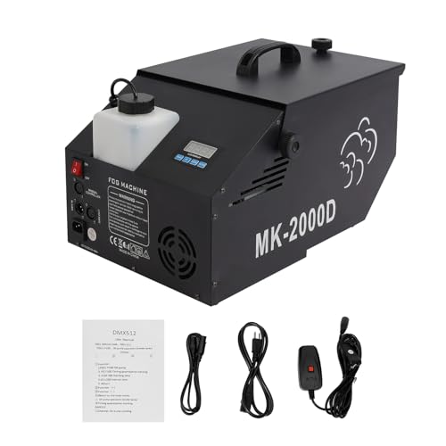 Máquina de Humo 1200W 5000 CFM con Control Remoto y DMX miniatura 1