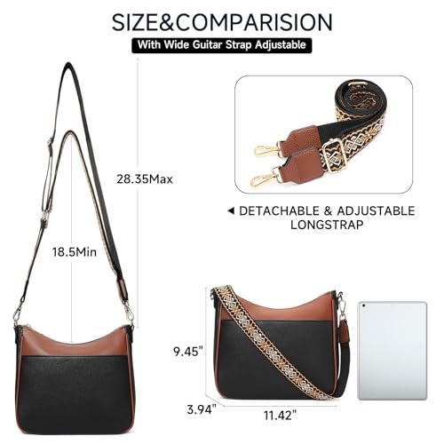 FALAN MULE Leather Crossbody Bags for Women Trendy Hobo Purses Shoulder Handbags3