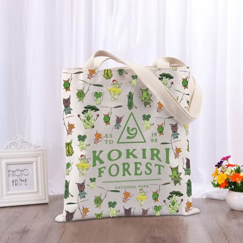 TIIMG Kokiri Forest National Park Gift Japanese Video Game Player Gifts Green Arboretum Plant Lover Gifts Tote Bag3