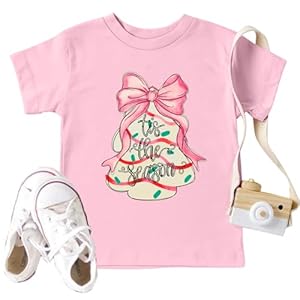 Toddler Christmas Shirts Girls Boys Christmas Tree Cake T Shirt Kids Xmas Tee Short Sleeve Tops