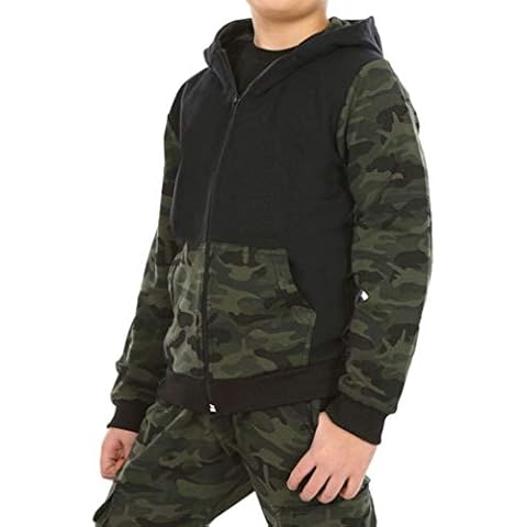 Dykmod Camouflage Military Boys Blouse Hoodie Skate 116-158 - Multicolour - 6 Years Cover