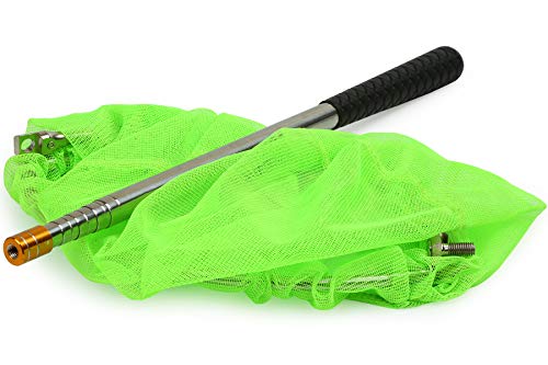 Restcloud Bait Net And Fishing Landing Net With Telescoping Pole Handle Extends To 59 Inches (Green) #TOP6