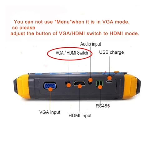 Probador de circuito cerrado de televisión de 8MP para comprobar señal de video HD coaxial 6