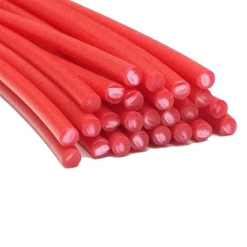 Maven Plastics - HDPE Red Plastic Welding Rods, Coils & Reels - Round 5mm (3/16 in) / 12 inch Rod 20-Pack