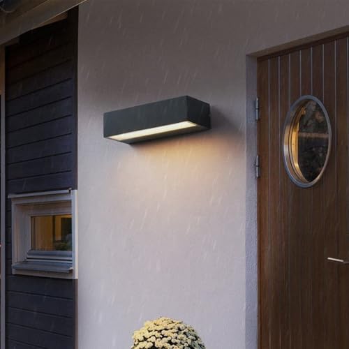 Lampe murale moderne IP65 étanche pour terrasse et jardin éclairage LED chaud 50cm