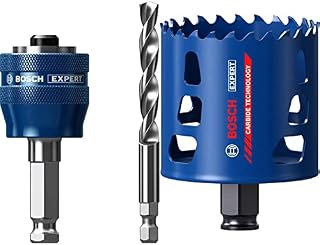 Bosch Professional 1x Expert Tough Material Hole Saw (for Wood with metal, Ø 60 mm, Accessories Rotary Impact Drill)