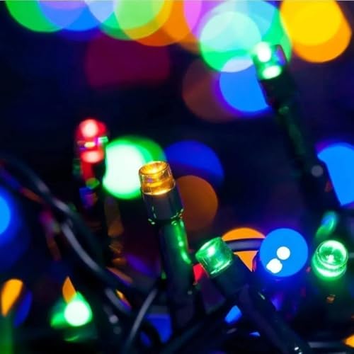 Pisca Pisca Natalino Luzes de Natal Decoração Branco Amarelo Colorido 100 LEDs 09 e 10 Metros (Color