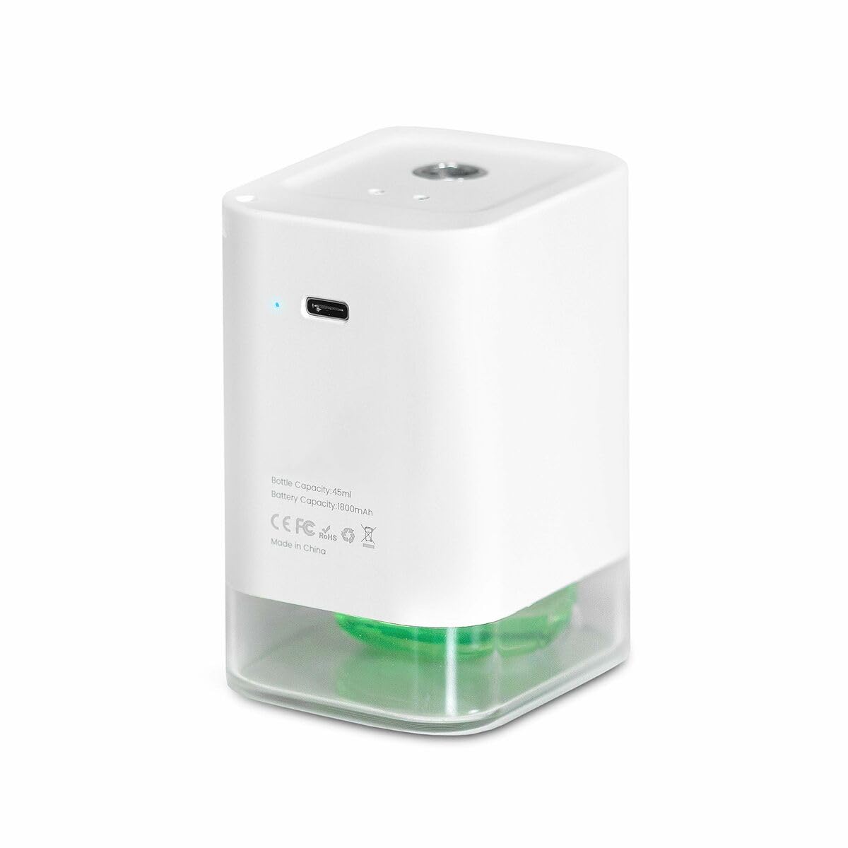 Ufesa DM45P - Dispensador de Alcohol esterilizador de diseño Compacto, con Sensor infrarrojo Que Funciona sin Contacto, Elimina bacterias y Virus hasta el 99,99%, para el hogar, Oficina