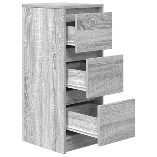 Cómoda de madera gris para optimizar el espacio de almacenamiento en el salón 6