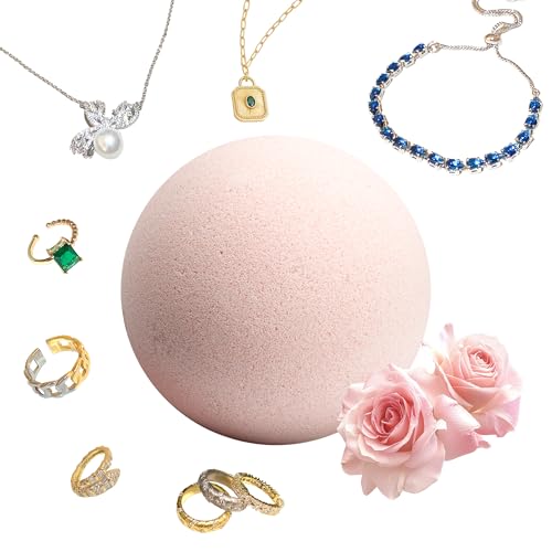 Jewelry Bath Bombs for Women with Surprise Rings Necklaces Bracelets Inside Handmade and Perfect for Gift Large 4.23 oz Adjustable Size