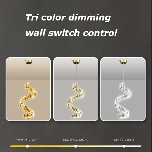 Chandelier cristal single head LED 36W dimmable pour îlot de cuisine