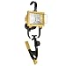 RAB Lighting QF150CL Quartz Clamp Portable Floodlight, Aluminum, 150W Power, 120V, Safety Yellow