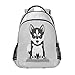 Kcldeci Custom Siberian Husky Puppy Dog Backpack Customized Backpacks Girl Boy School Bag Kids Rucksack Bookbag for Elementary