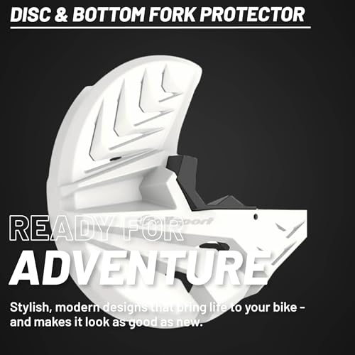 Polisport 8157000002 - Protezione Disco E Forcella Inferiore In Polipropilene Resistente Agli Urti E All'abrasione Compatibile Con Le Moto Beta A Colori Bianco - 7