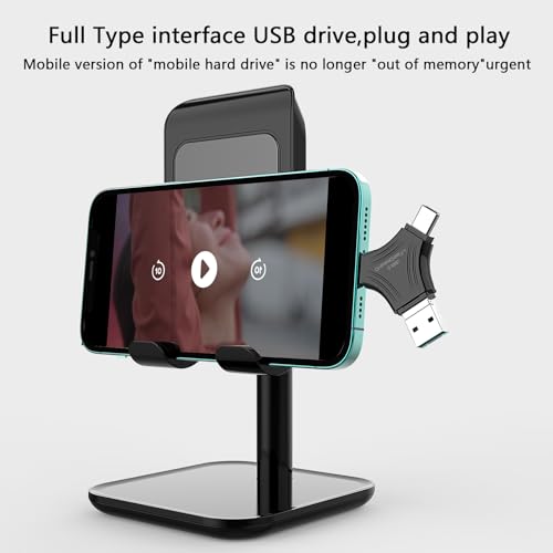 Clé USB multi-interface en alliage triangulaire premium 64Go transfert rapide pour iPad et PC - 5