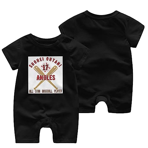 Levikllnhx] Angels 大谷翔平 ロンパース 半袖 ベビー服 綿 男の子