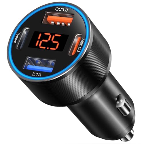 Bangfun 4-Port 65W USB C Car Charger