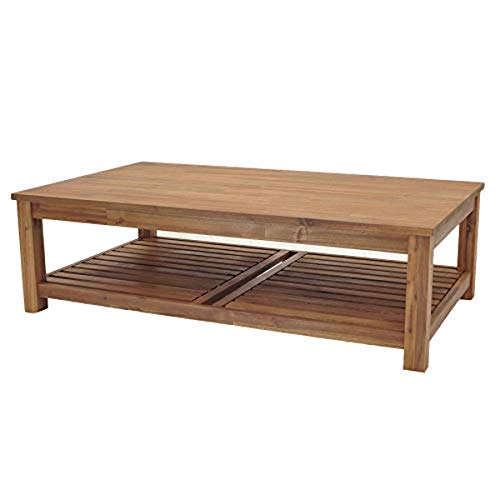New Pacific Direct Tiburon Coffee Table ,Solid Acacia Wood,Amber Brown #TOP3
