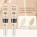 O'CHEAL BB Cream with SPF 50+ | Full Coverage Tinted Moisturizer with Buildable Concealer Powder Foundation, Oil-Free, Hydrating & Matte Finish | Vegan, Cruelty-Free, for All Skin Types(Ivory)