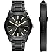 Produktbild Armani Exchange Uhr für Männer , Dreizeigerwerk, 44mm Schwarzes Edelstahlgehäuse mit Edelstahlarmband, AX7102
