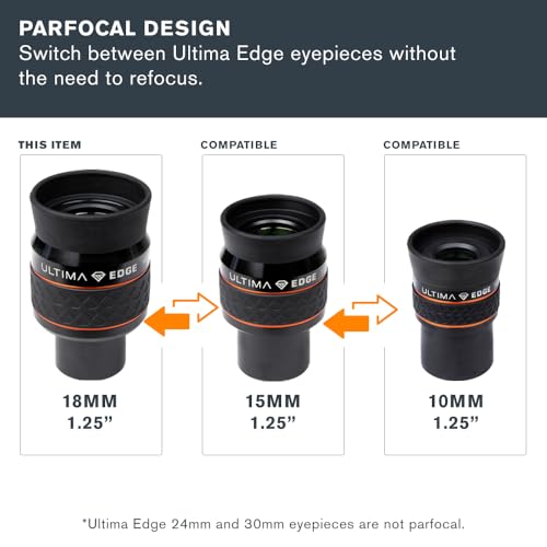 Celestron Ultima Edge 18mm 1.25" Eyepiece for Moon & Deep-Sky Viewing - image 6