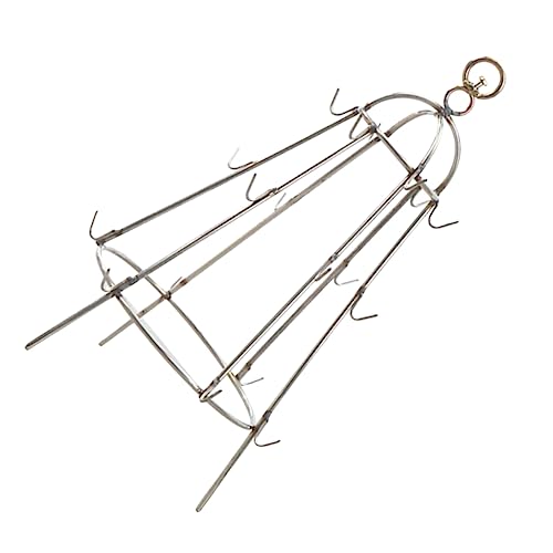 WEKADRIN Support Barbecue Suspendu Acier Inoxydable Rack Grill et Pratique pour Cuisson Extérieure Facile à Nettoyer et Ranger