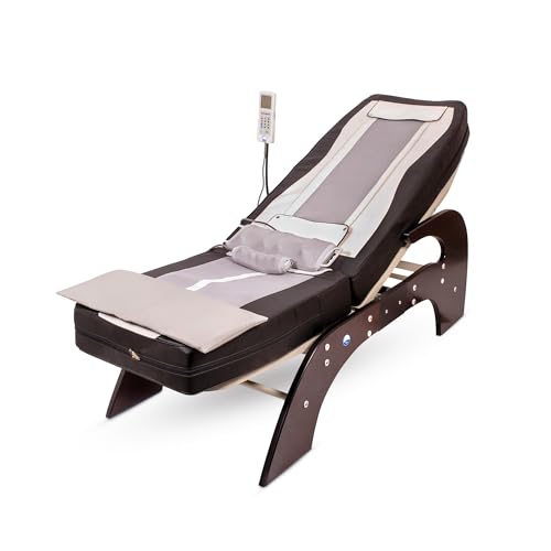 Image of ARG HEALTH CARE 900 Stone Heating Mat For Back Pain Relief & Muscle Relaxation Far Infrared Heating Mattress Improve Circulation EMS Full Body Massage Therapy Use For Office Home Clinic (Jade Thermal Massage Bed)