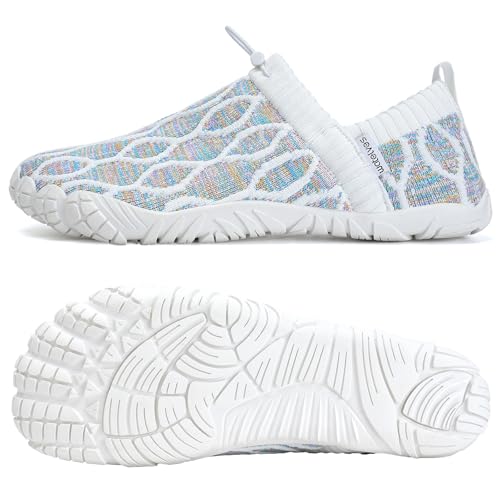 Image of WateLves Barefoot Water Shoes Women Men Minimalist Comfortable Walking Shoes Beach Outdoor Running Sneakers