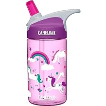 CamelBak Eddy Kids Water Bottle with Big Bite Valve, SpillResistant EasySip Design for Everyday Hydration, 12oz, Unicorns