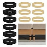DSKMJT 6 Pack Sectional Couch Connectors to Make Sectional Stay Quick Install Tool-Free Keep Sliding Sofa in Place1