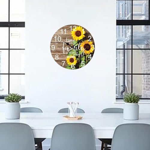 Horloge murale silencieuse et créative de 30 cm pour la maison - 7