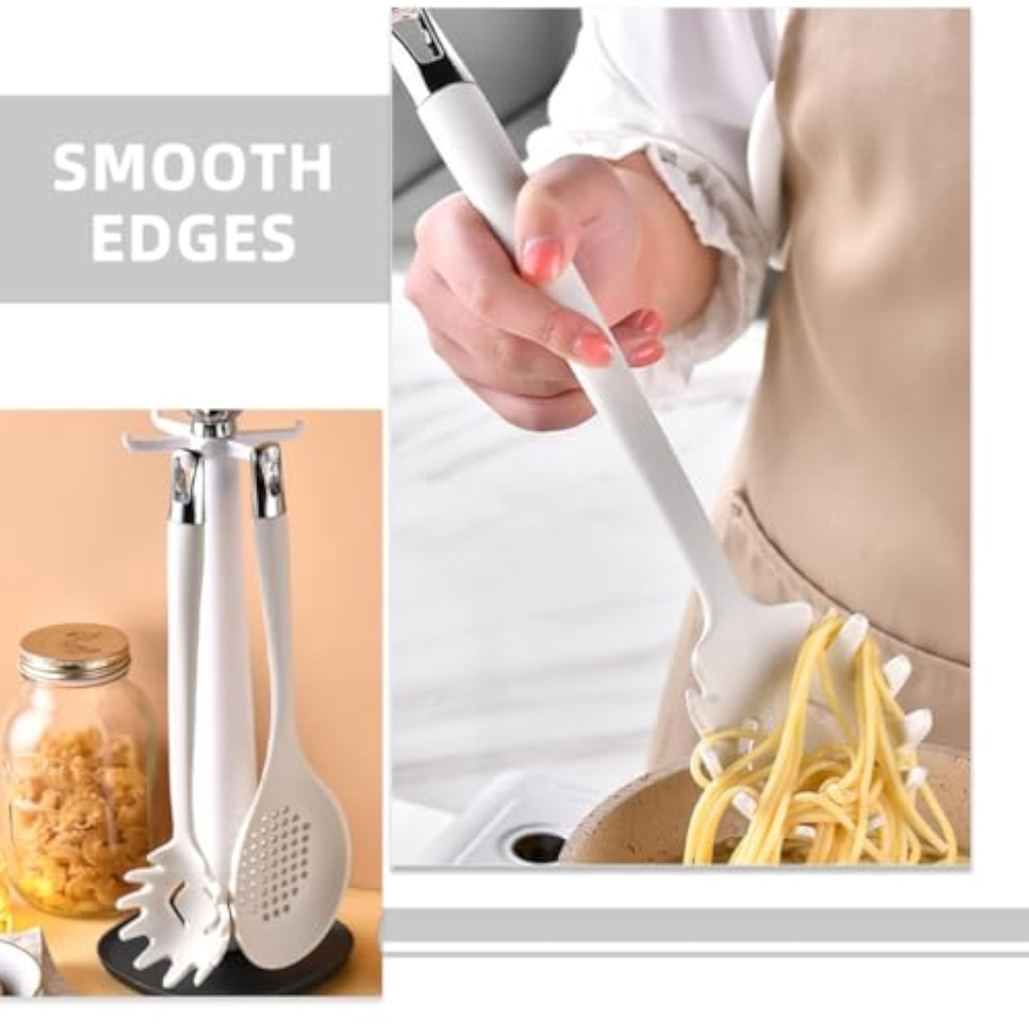 Silicone Pasta Fork Noodle Spoon Server