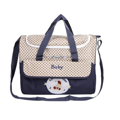 Bolsa de pañales impermeable y espaciosa con diseño de bandolera para el uso diario con bebés