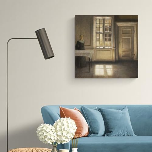 Tableau Strandgade Vilhelm Hammershoi, impression sur toile fine - 4