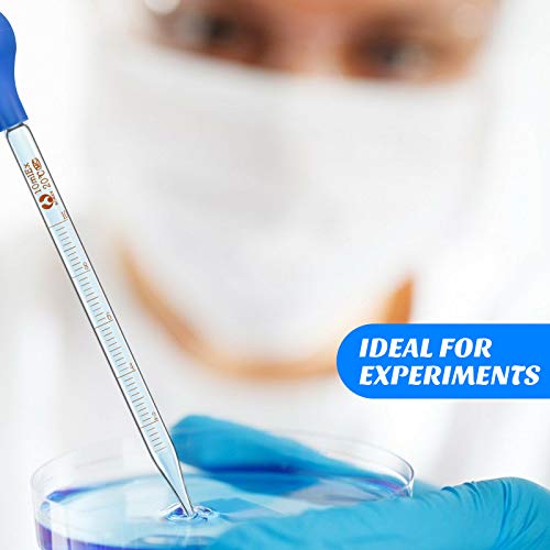 Weewooday WEEWOODAY-INDEED NEW-X013 Glass Droppers Pipettes Graduated Lab Dropper Glass Liquid Pipette thumb #4