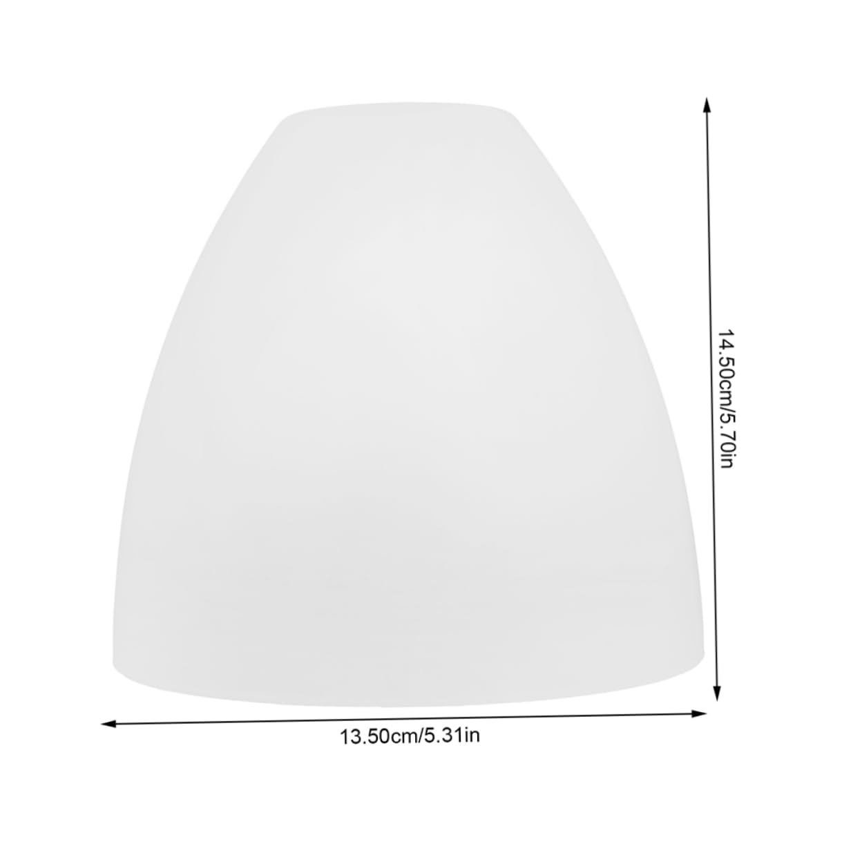 Lot de 2 Abat-jour en Verre Dépoli E27, pour Lustre