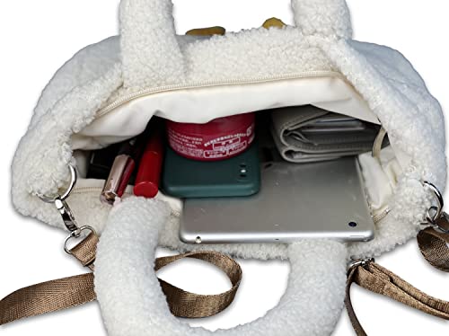 Women Cute Plush Goose Bag Funny Novelty Goose Purse Tote Handbag Shoulder Shopper Bag4