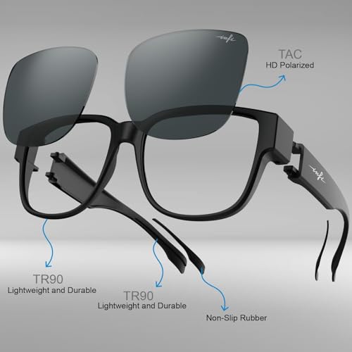 Image of INFI Fit Over Glasses Sunglasses Polarized for Women Men Fishing Driving Outdoor Mirrored Lens UV Protection