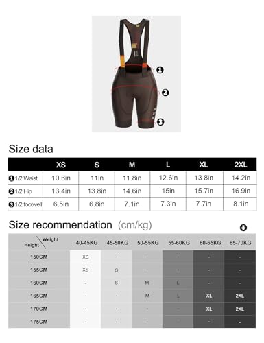 INBIKE Short feminino de ciclismo com esponja 3D de alta densidade acolchoado longo respirável, Café