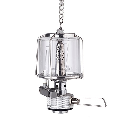 Mini Portable Camping Lantern Gas Light Tent Lamp Torch Hanging Lamp