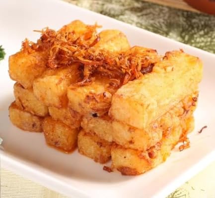 台湾大根もち(10個入)1kg 台湾産大根餅 中華料理 中華食材 飲茶 朝ご飯 広東風 上海点心 中華点心 お弁当 本場の味 夜食 軽食 おやつ (2袋)のサムネイル