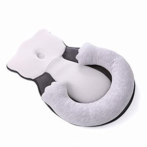 Infant Support Pillow Portable Baby Bed Newborn Lounger Comfort Bed Mattress for Prevent Flat Head Syndrome Adjustable…